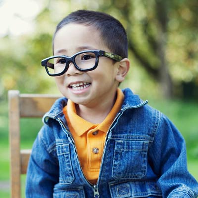 Boy with glasses